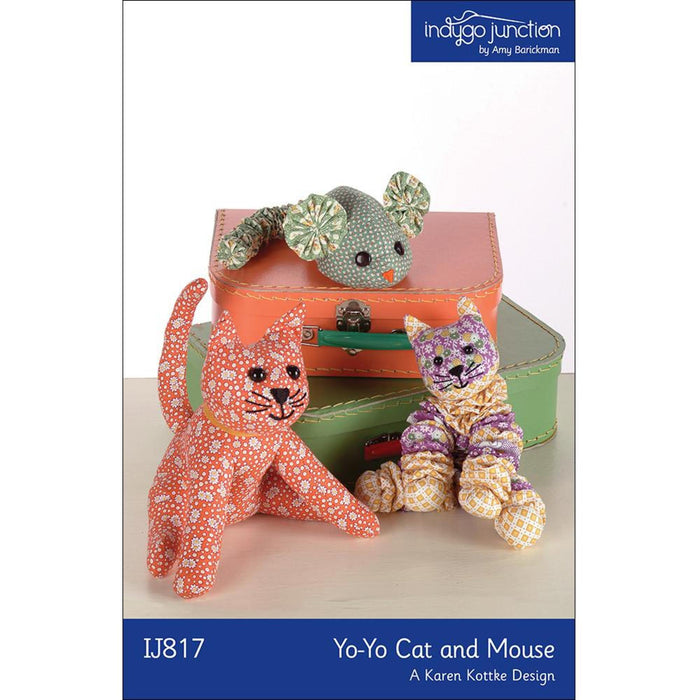 Yo-Yo Stuffed Cat & Mouse Pattern, Shippable