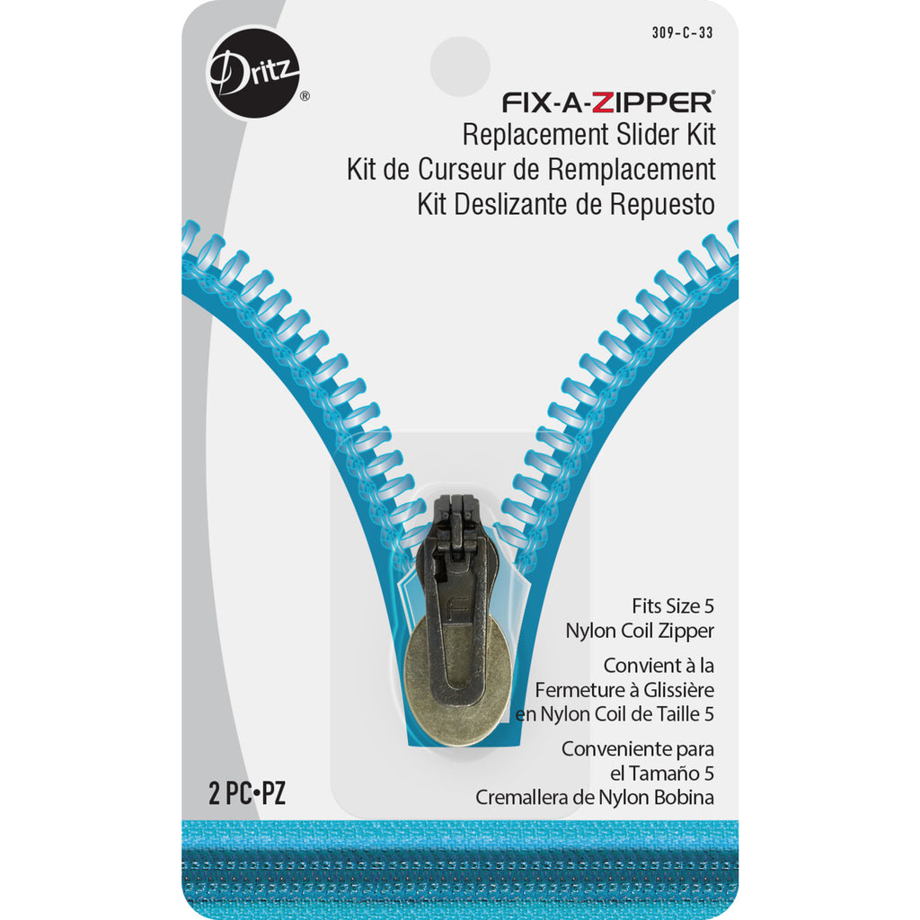 Metal Fix-A-Zipper Replacement Slider Kit