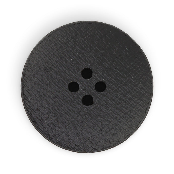 Recycled Leather Round Button, 30mm, Multicolor Print