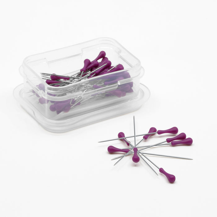 1-1/2" Easy Grasp Pins, Purple, 60 Pieces