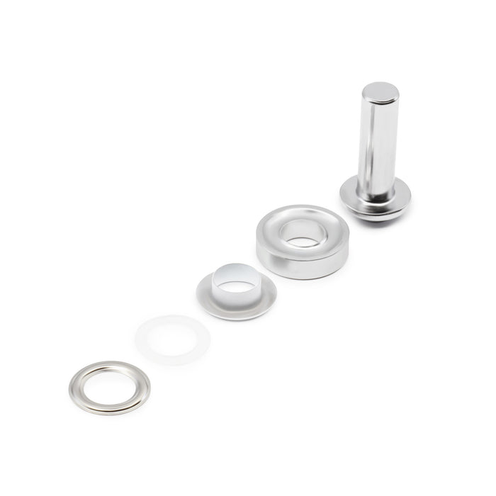 1/2" Fashion Grommets, 1 Kit, White