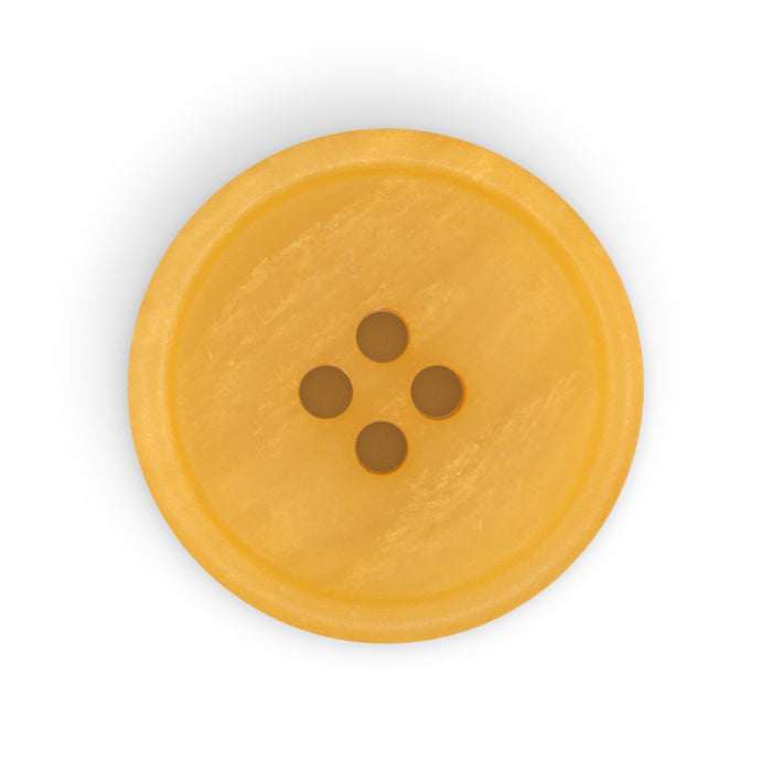 Recycled Paper Round Button, 23mm, Mustard, 2 pc