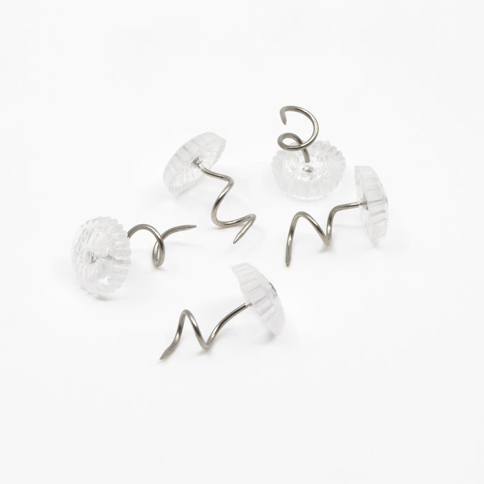 Twist Pins, Clear, 10 pc