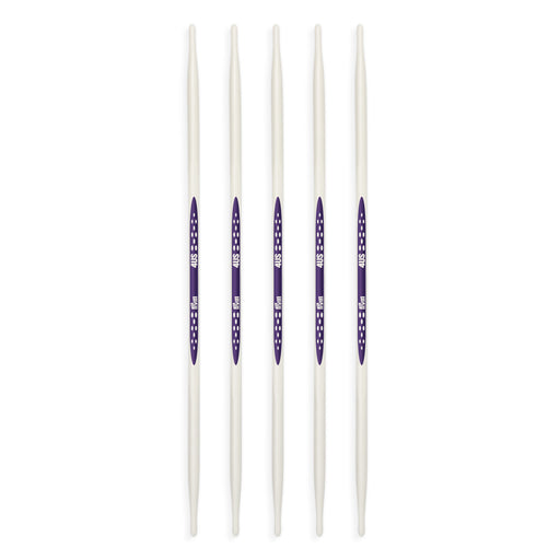 Prym 6 Double Point, US 6 (4mm) Knitting Needles, Alabaster White 5 Count